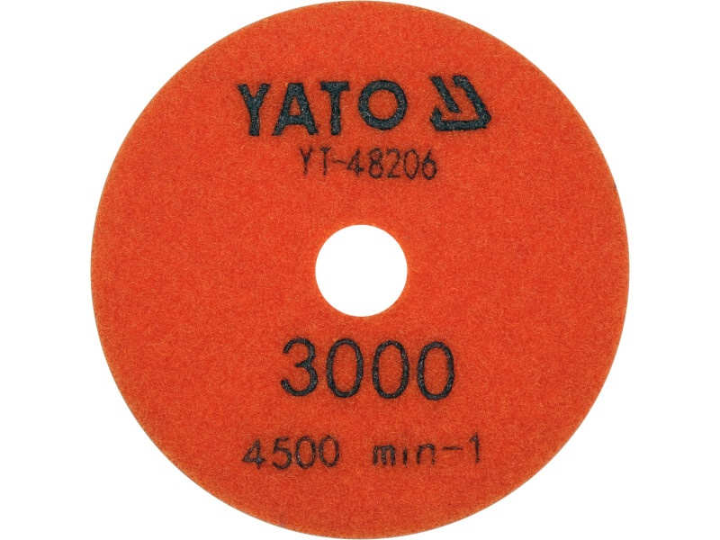 YATO Disc diamantat de șlefuire și lustruire Velcro 100 mm / P3000 umed/uscat - 1 | YEO