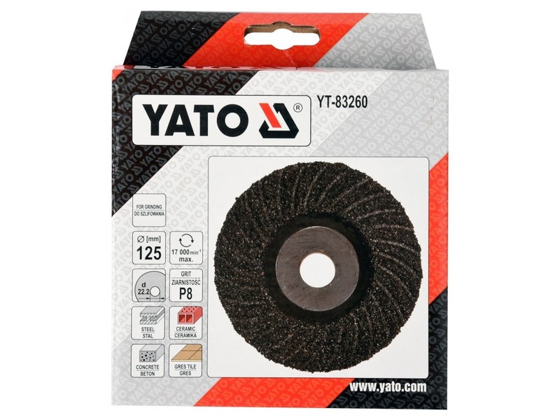 YATO Disc universal de șlefuit 125 x 22,2 mm / P8 - 1 | YEO