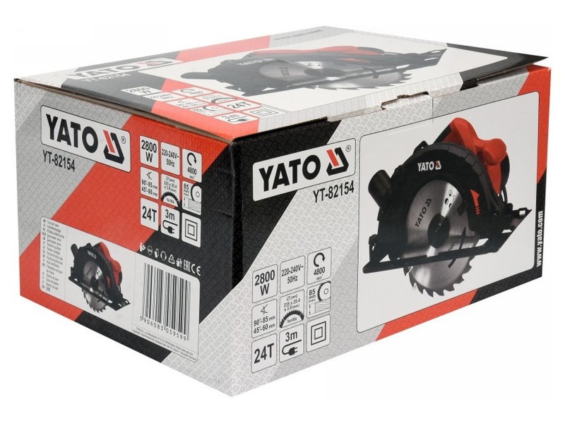 YATO Ferăstrău circular 235 mm 2800 W - 3 | YEO