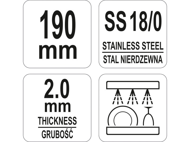 YATO GASTRO Clește pentru friptură 195 mm inox - 2 | YEO