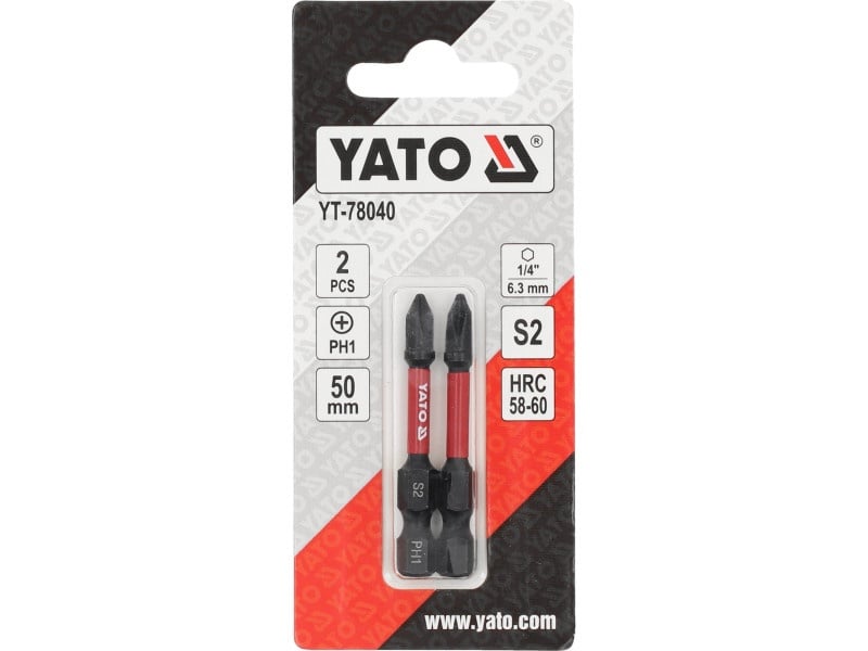 YATO Impact bit punct PH1 x 50 mm (2 buc)