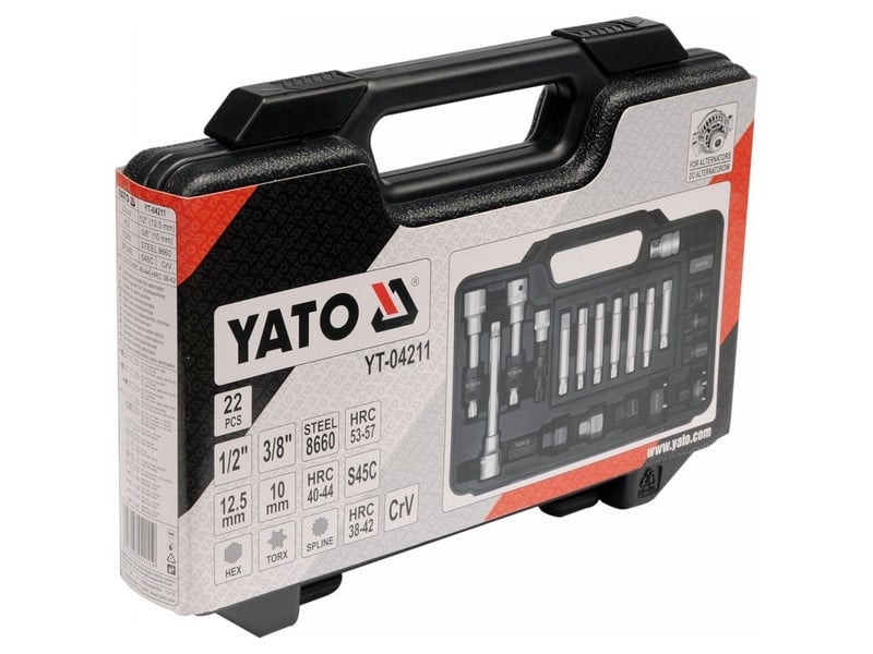 YATO Kit de reparații pentru generator 22 piese 1/2" CrV - 2 | YEO