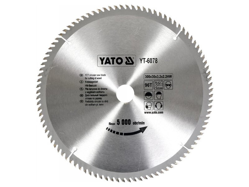 YATO Lamă de ferăstrău pentru lemn 300 x 30 x 2,0 mm / 96T