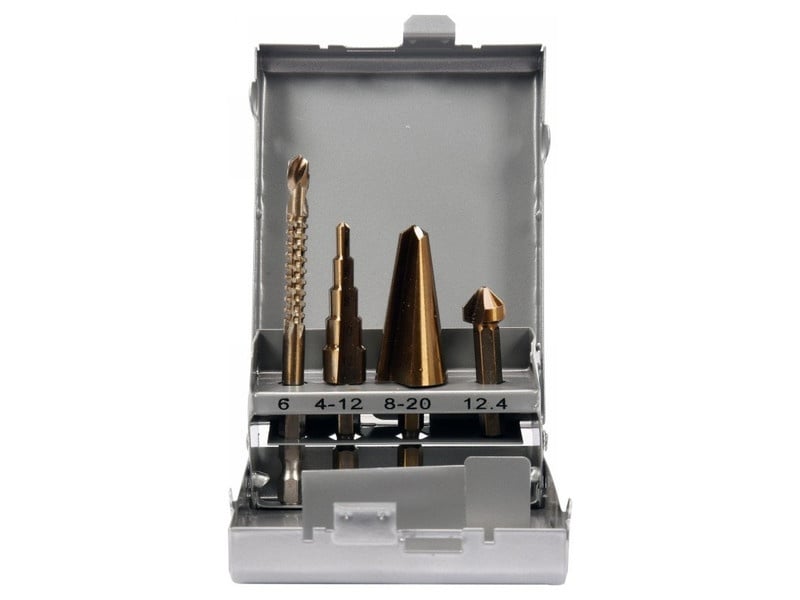 YATO Perforator cu trepte multi set 4 piese set de biți - 1 | YEO