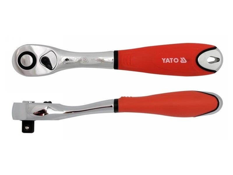 YATO Ratchet 1/2" 255 mm 72T cu tija îndoită CrV