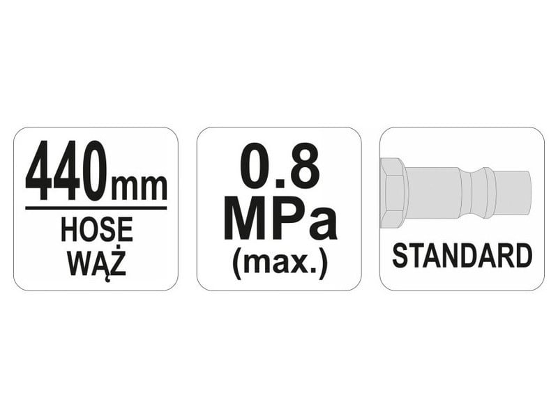 YATO Roată Suflantă Gun cu manometru 1/4" - 3 | YEO