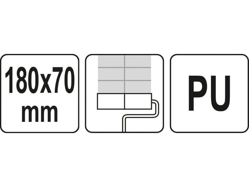 YATO Role de vopsit cu model 180 x 70 mm - 3 | YEO