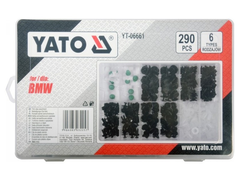 YATO Set de brevete din plastic 290 piese BMW - 1 | YEO