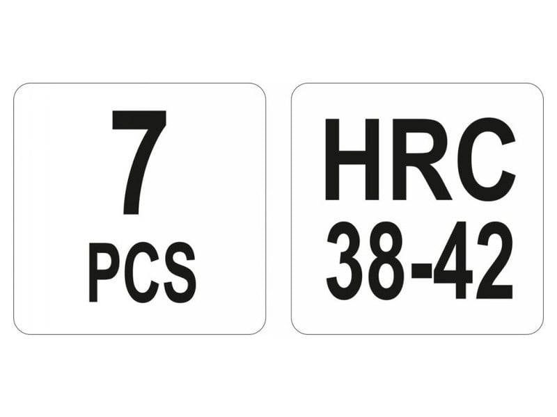 YATO Set de înlocuire parbriz 7 piese HRC 38-42