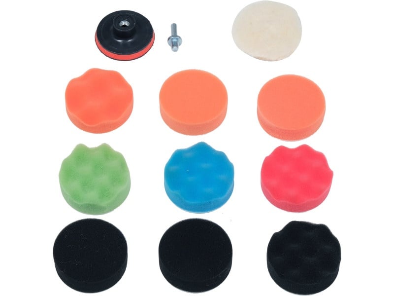 YATO Set disc de șlefuit Velcro 12 bucăți 80 mm M14