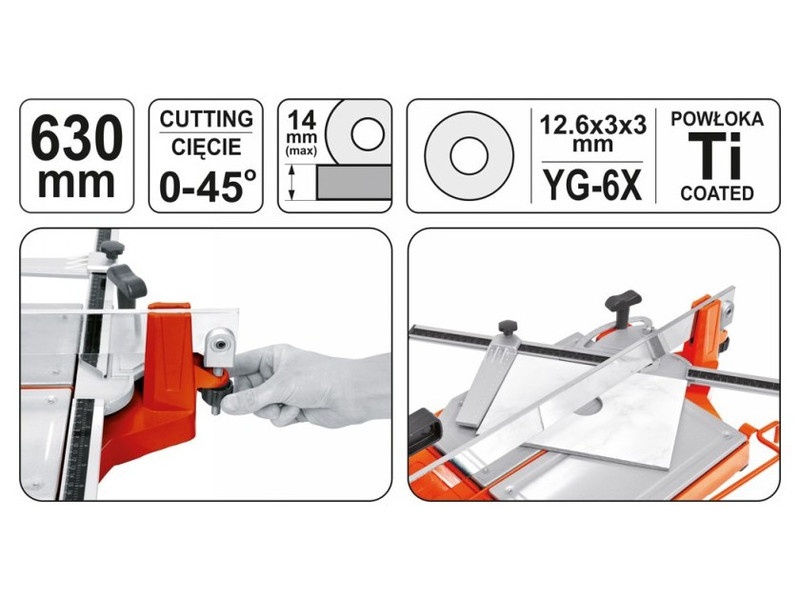 YATO Tăietor de țiglă 630 mm 1 șină - 3 | YEO