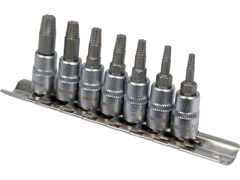 YATO Wrecking Torx șurub extractor soclu set 7 piese 1/4" - 2 | YEO