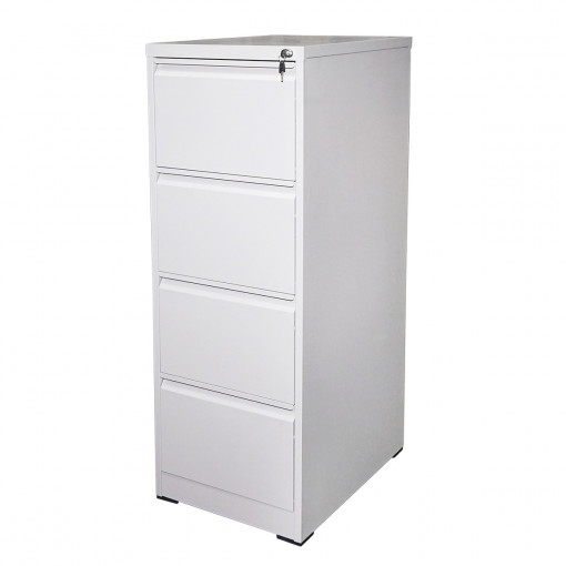 Dulap metalic fiset 1340x460x620mm cu 4 sertare securizate, gri, Cod: BK77454, Echivalență: DISEP58, Breckner Germany
