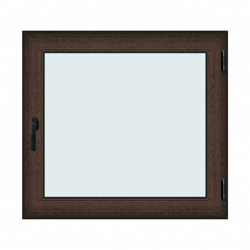 Fereastra 120x110cm, 1 canat, wenge (tabac), dreapta si rabatare, Klass, 7cm, 6 camere, 2 garnituri