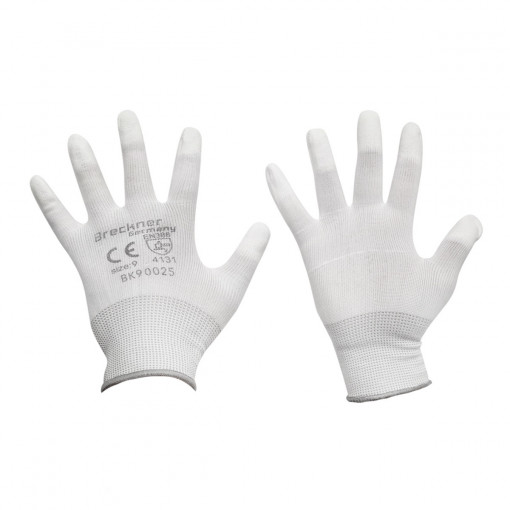 Manusi de protectie sintetice cauciucate albe marimea 9 , Cod: BK90025, BRECKNER GERMANY