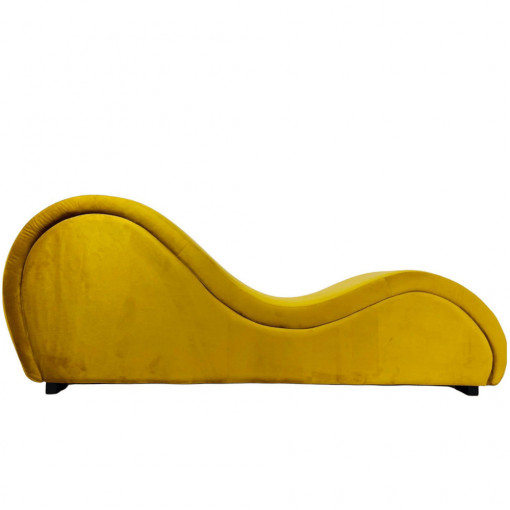 Fotoliu Tantra Exclusive Lounge, 210x50x80cm, Velutto 08 Mustard, Glasspandoor