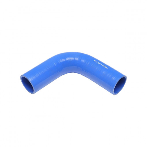 Furtun cotit silicon 90 grade cu insertie textila int. 60x200x200mm, Cod: BK92358, Brand: BRECKNER GERMANY