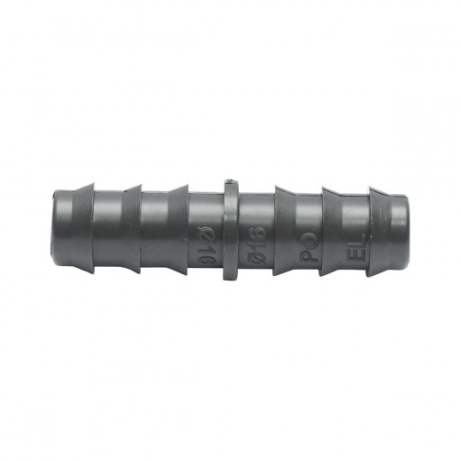Racord tub picurare, D16x16mm, pentru sisteme de irigatii, Cod: DISLU76, Poelsan