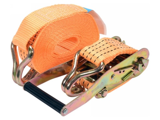 VOREL Curea de fixare a încărcăturii cu clichet 6 m x 50 mm / 4 t