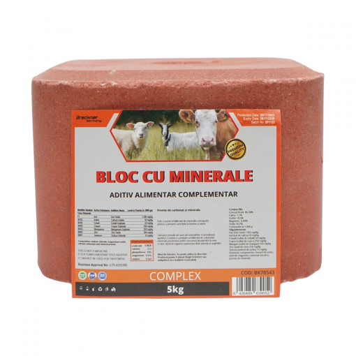 Bloc sare 5kg cu complex minerale pentru animale, Cod: BK78543, Brand: BRECKNER GERMANY
