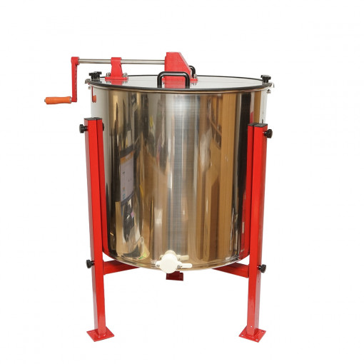 Centrifuga manuala apicola, extractor miere din inox cu 4 rame, Cod: DISKS33