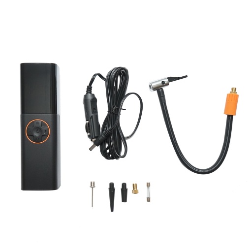 Compresor aer smart portabil digital LED 12V/70W, lanterna LED, functie setare oprire automata, accesorii incluse, Cod: BK79823