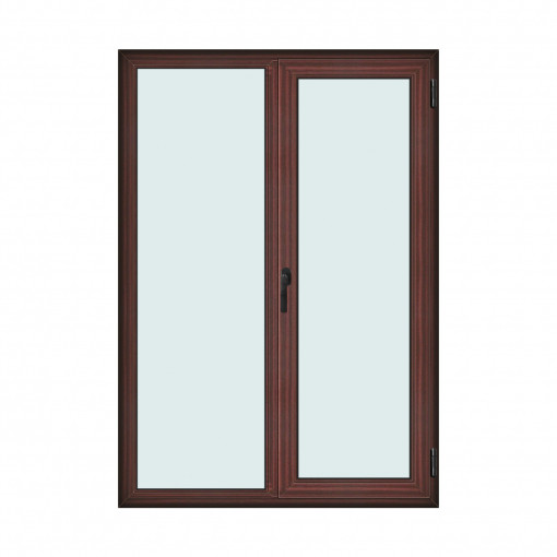 Fereastra 140x200cm, 2 canate, mahon, dreapta si rabatare, Klass, 7cm, 6 camere, 2 garnituri