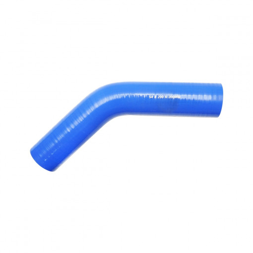 Furtun cotit silicon 45 grade cu insertie textila int. 54x200x200mm, Cod: BK92369, Brand: BRECKNER GERMANY