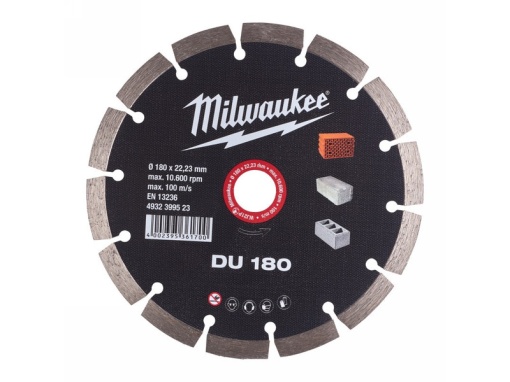 MILWAUKEE Disc de tăiere diamantat 180 x 2,4 x 10 x 22,2 mm segmentat