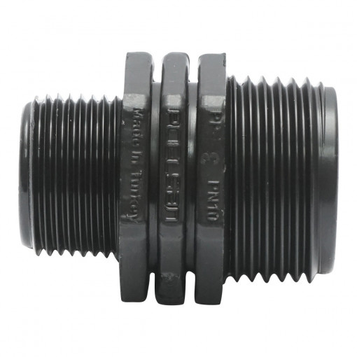 Niplu, reductie, cu filet exterior, D1x3/4 toll, PN10, pentru sisteme de irigatii, Cod: DISLV27, Poelsan