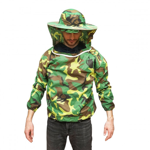 Bluza apicola tip camuflaj marimea L cu masca protectie, Cod: DISKR04