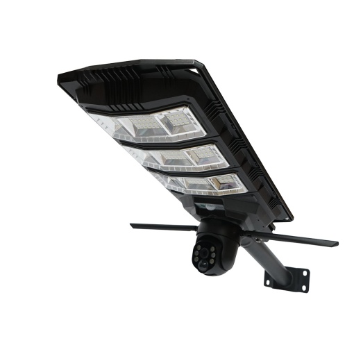Lampa solara LED 450W, camera supraveghere Ai 4 MP, WIFI, sim 4G cu panou solar 24W, baterie LifePo4 18Ah, rotativa 360, night vision, detectie umana, aplicatie V380 Pro, Cod: DISPV88