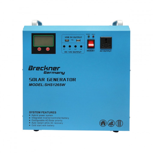 Sistem invertor 500W controler solar PWM 12V 20A, Cod: BK92994, Brand: BRECKNER GERMANY