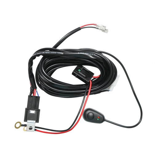 Cablaj cu buton releu si siguranta pentru proiectoare DC 12V, Cod: DISCP95