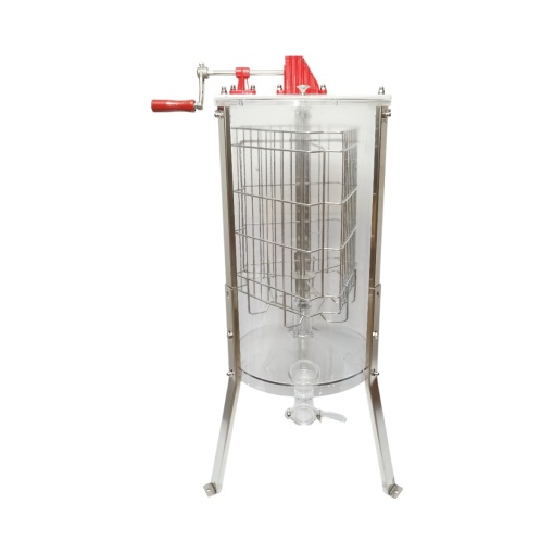 Centrifuga manuala apicola, extractor miere transparent cu 3 rame, Cod: DISTT69