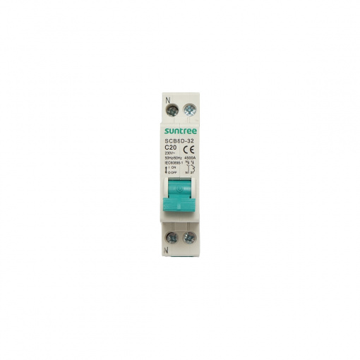 Siguranta automata bipolara 1P+N, 20A, 4.5kA, Cod: BK78977, Brand: SUNTREE