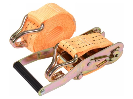 VOREL Curea de fixare a sarcinii cu clichet 4 m x 50 mm / 3 t