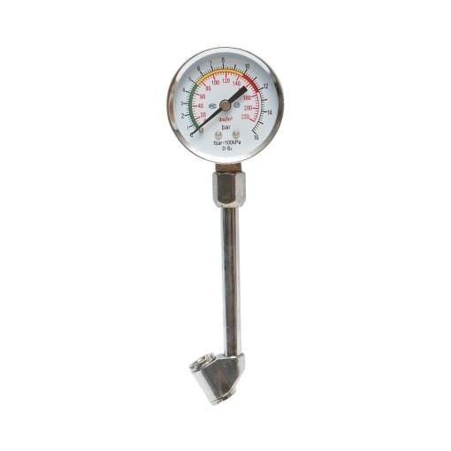 Manometru presiune anvelope analog cap dublu 0-16 bar Manometru presiune anvelope analog cap dublu 0-16 bar , Cod: BK56581 Cod: BK56581,Breckner Germania