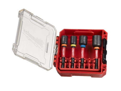 MILWAUKEE SHOCKWAVE™ Set șurubelnițe 4 piese 7 / 8 / 10 / 13 x 65 mm 1/4&quot; Hex magnetic