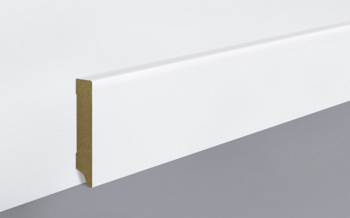 Plinta Mdf, alba, 240 x 1.4 x 8 cm, L201, Egger