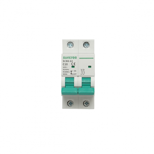 Siguranta automata tip intreruptor 2P, 10A 400VAC, Cod: DISMB35, Brand: SUNTREE