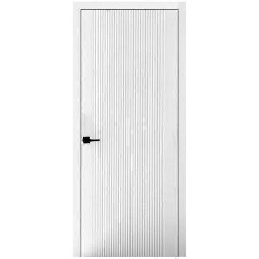 Usa interior, KD 10, lemn & mdf, 80x200cm, alb mat, reversibila, KDoors