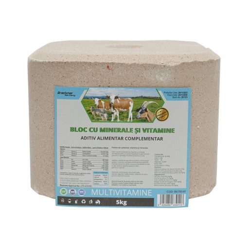 Bloc sare 5kg multivitamine pentru animale, Cod: BK78549, Brand: BRECKNER GERMANY
