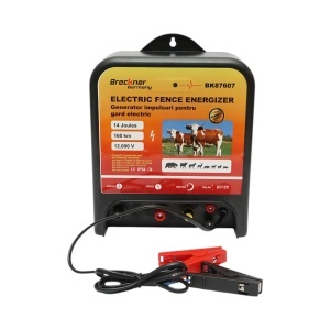 Aparat generator impulsuri 12V, 14 Joule, 160km pentru gard electric Breckner Germany, BRECKNER GERMANY, BK87607