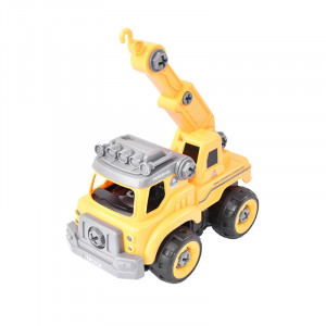 Autospeciala macara cu telecomanda, jucarie de constructie care se monteaza DIY, Cod: DISCR02, Double E - Img 5