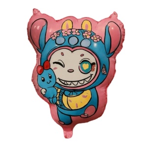 Balon Folie Labubu Roz – 55×50 cm