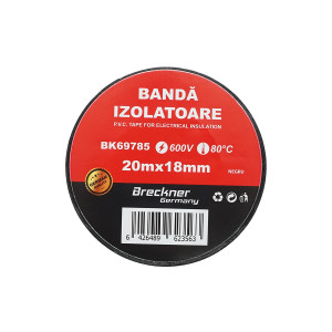 Banda izolatoare neagra 18mmx20m, Cod: BK69785, Brand: BRECKNER GERMANY - Img 4
