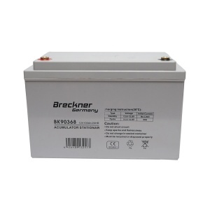 Baterie stationara GEL VRLA 12V 100Ah 20HR pentru tricicluri, scutere, vehicule electrice 325x170x220mm Breckner Germany