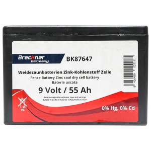 Baterie uscata (nereincarcabila) 9V 55Ah pentru gard electric, Cod: BK87647, Brand: BRECKNER GERMANY - Img 3