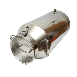 Bidon de inox pentru lapte cu capac 50L cu robinet aparat de muls vaci , Cod: BK90556, Marca: BRECKNER GERMANY - Img 2